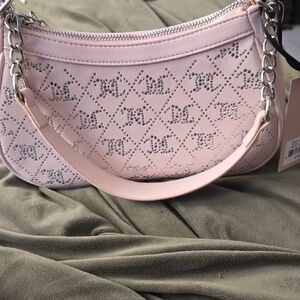 Chic Pink Quilted Shoulder Bag